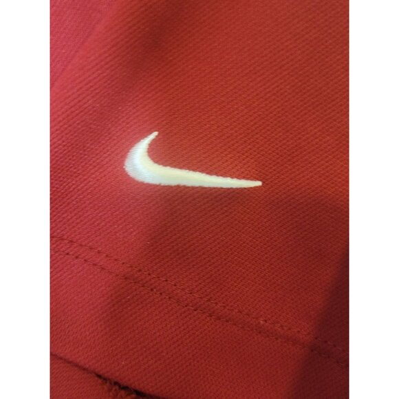 Nike‎ Golf Tour Performance Dri Fit Polo Shirt Maroon Size Large Short Sleeve - Picture 4 of 5